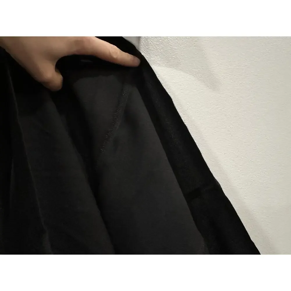 Reformation Sigmund Black Long Sleeve Dress Sz 0 ALTERED NO SLIT
